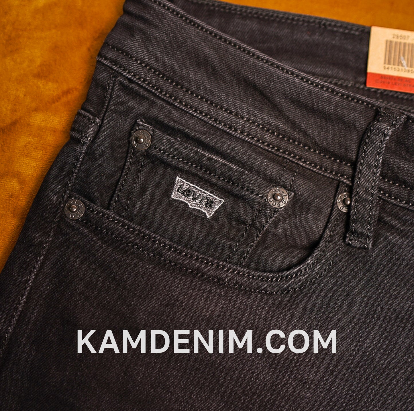 Jeans LVS Gris Noir 4089 Coupe Normale