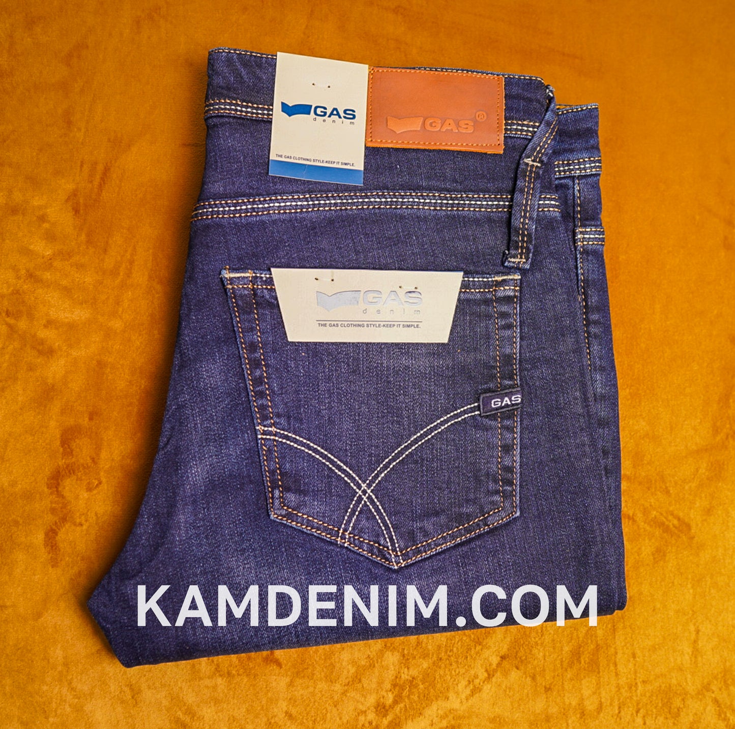 Jeans GAS Bleu Marine 4138 Coupe Normale