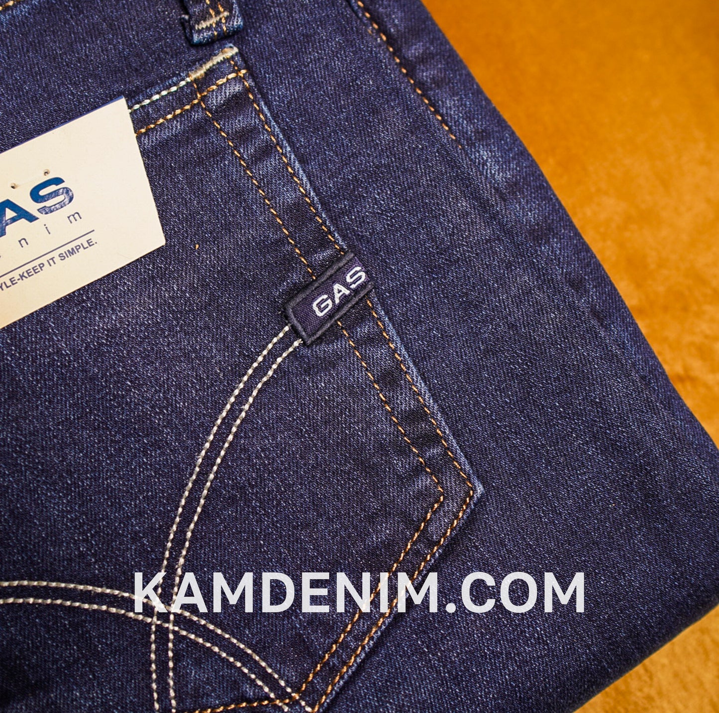 Jeans GAS Bleu Marine 4138 Coupe Normale