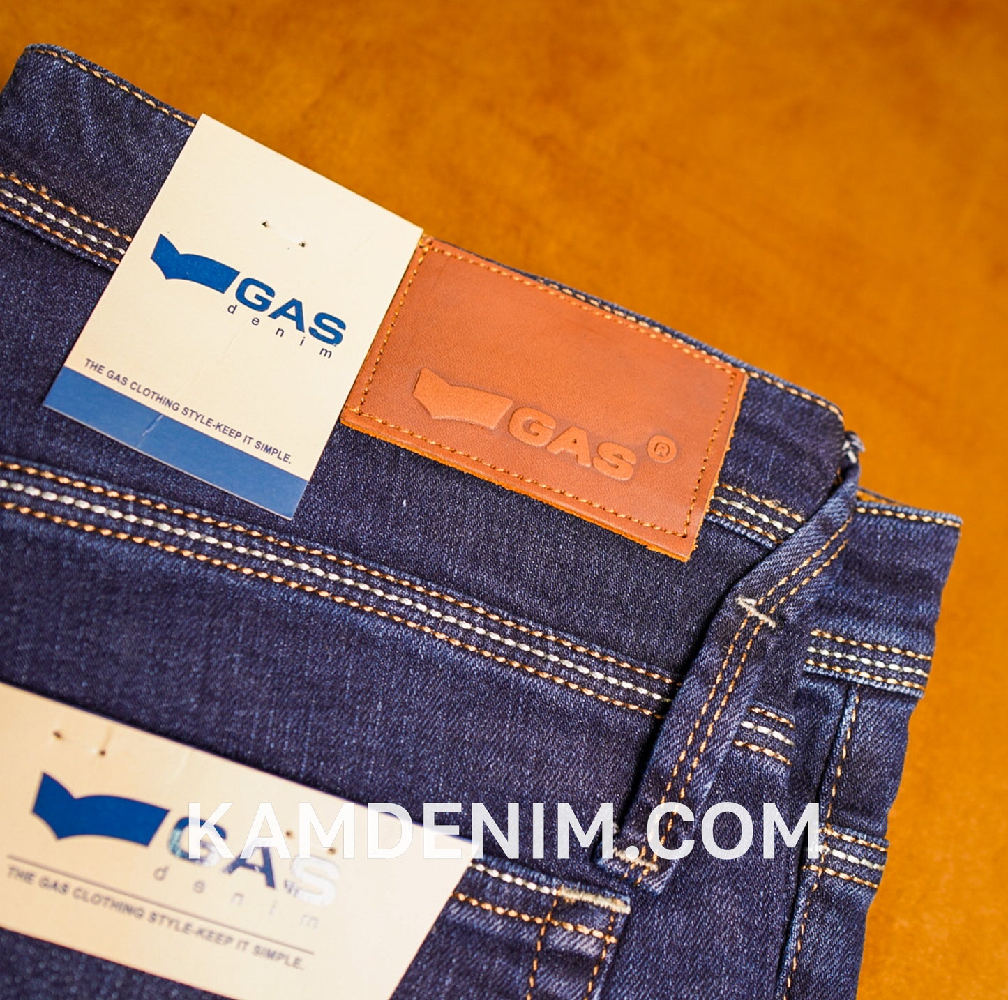 Jeans GAS Bleu Marine 4138 Coupe Normale