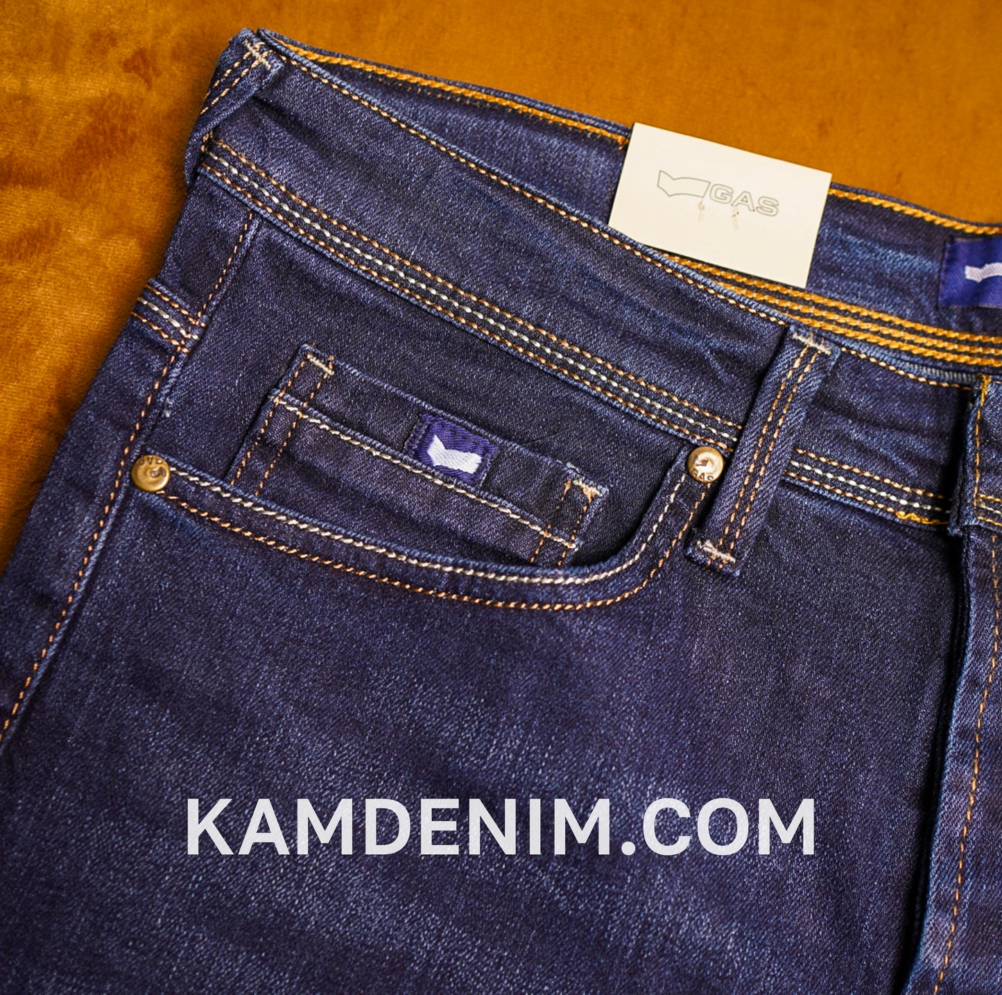 Jeans GAS Bleu Marine 4138 Coupe Normale