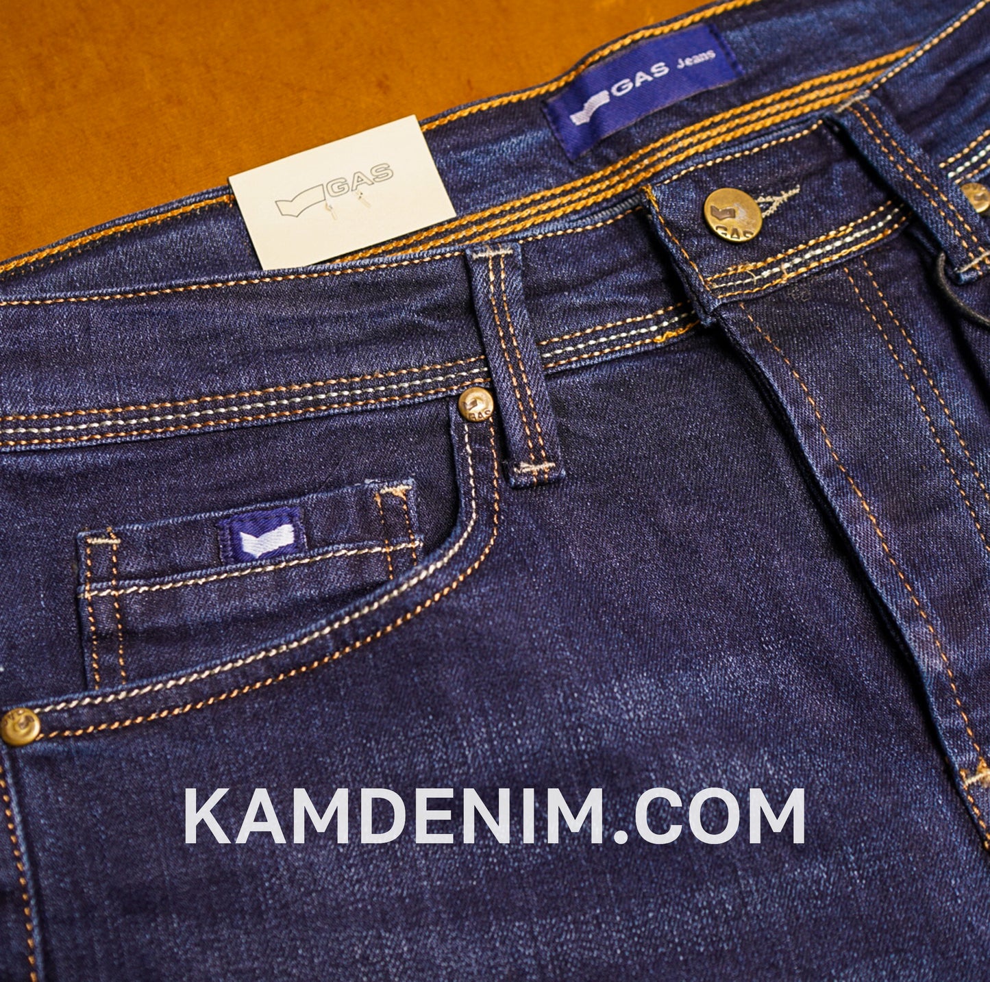 Jeans GAS Bleu Marine 4138 Coupe Normale