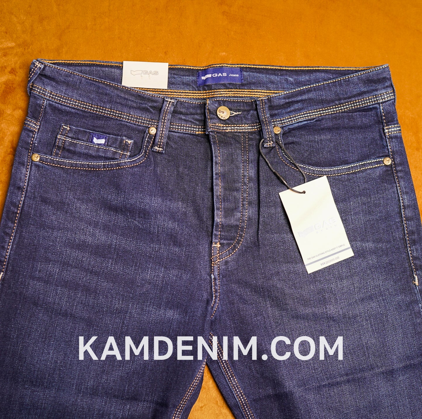 Jeans GAS Bleu Marine 4138 Coupe Normale