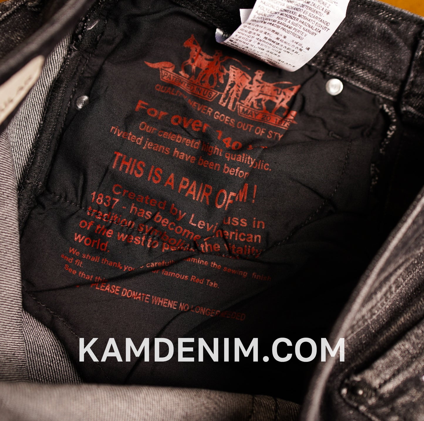 Jeans LVS Gris Racler 4127 Coupe Normale