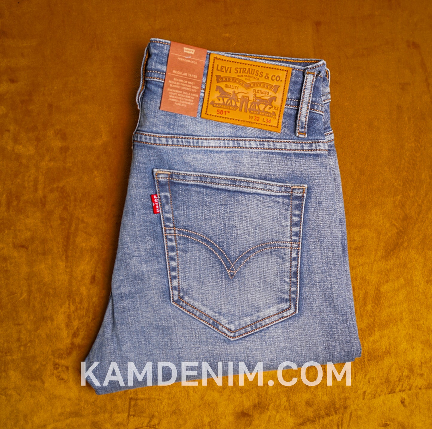 Jeans LVS Bleu Delaver 4150 Coupe Normale