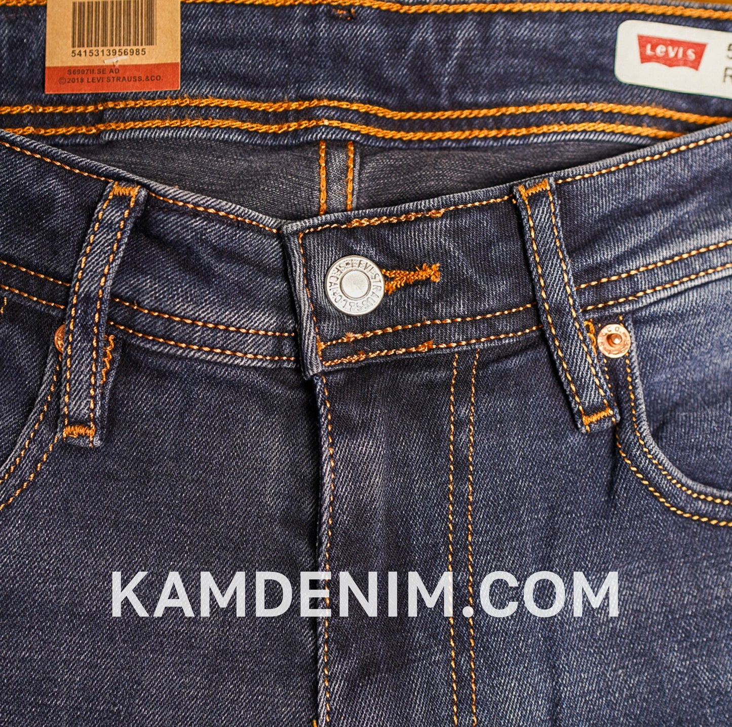 Jeans LVS Bleu Marine 4185 Coupe Normale