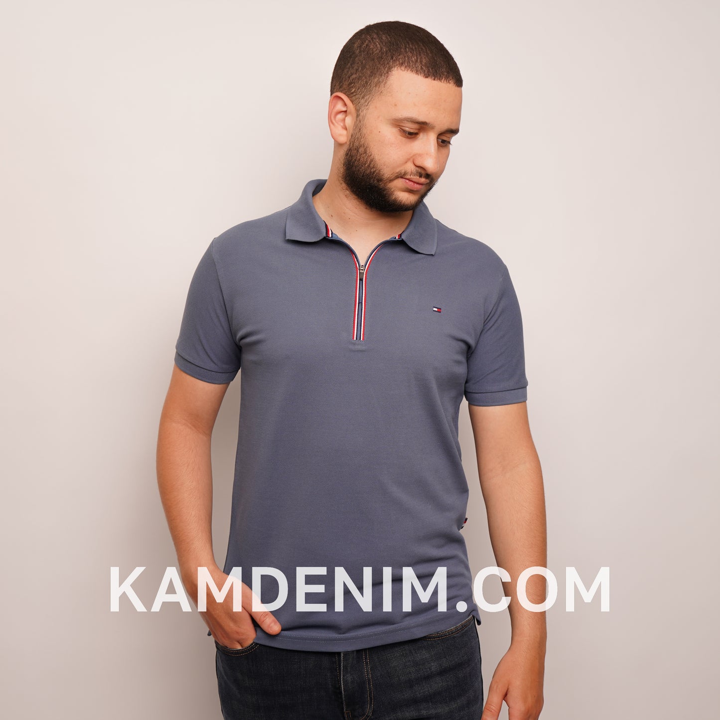 Polo Classique TM Zippé 100% Coton 9003