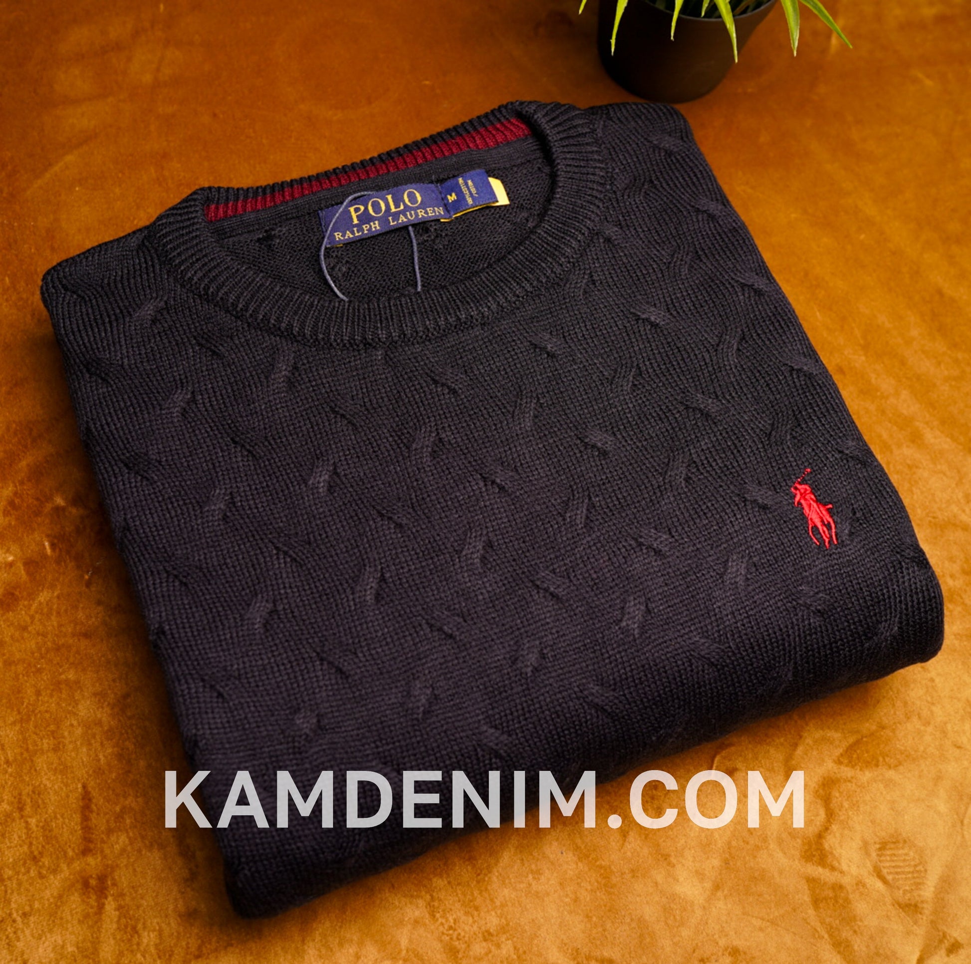 Tricot RL 2018 irlandais 100% Coton S / bleu marine