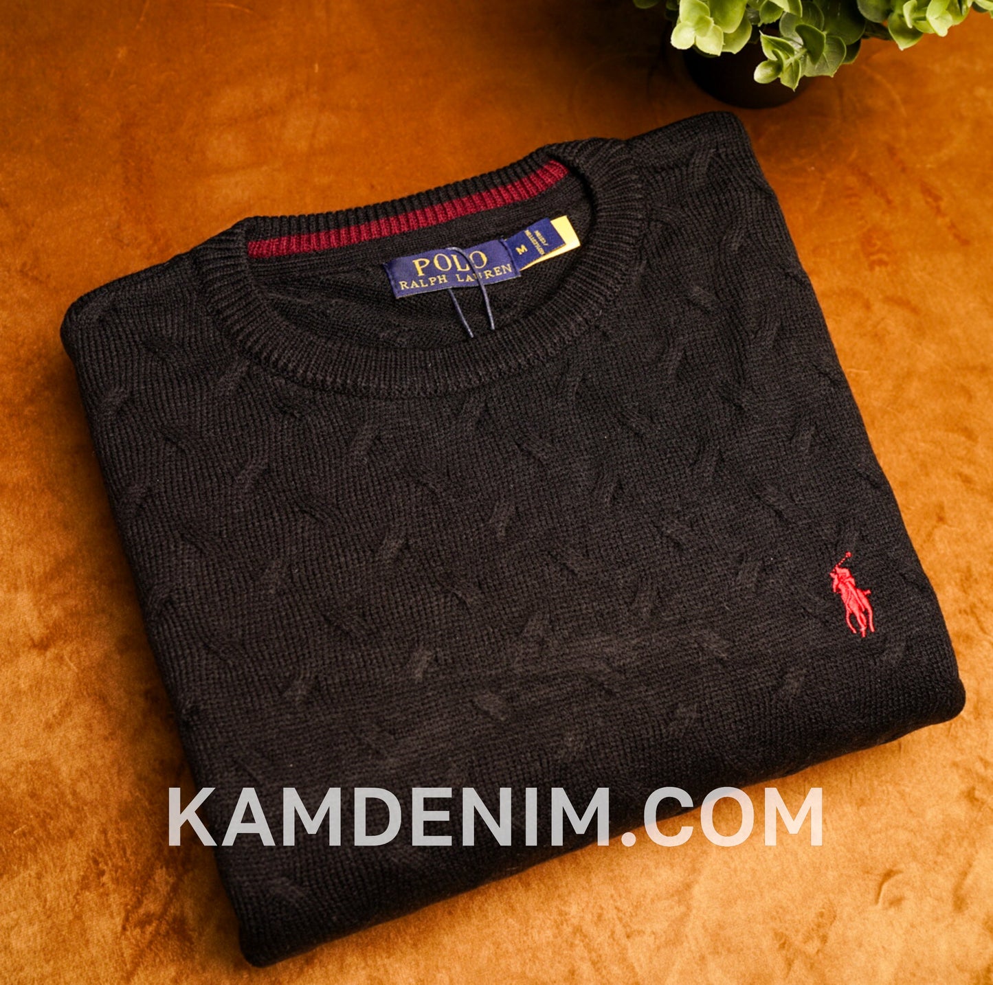 Tricot RL 2018 irlandais 100% Coton S / noir