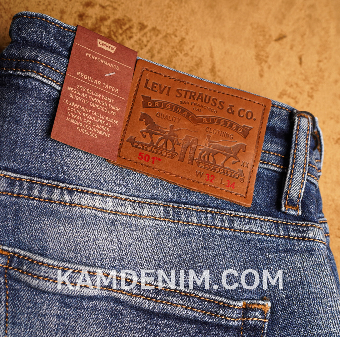 Jeans LVS 4030 Bleu Ciel Délaver Coupe Normale