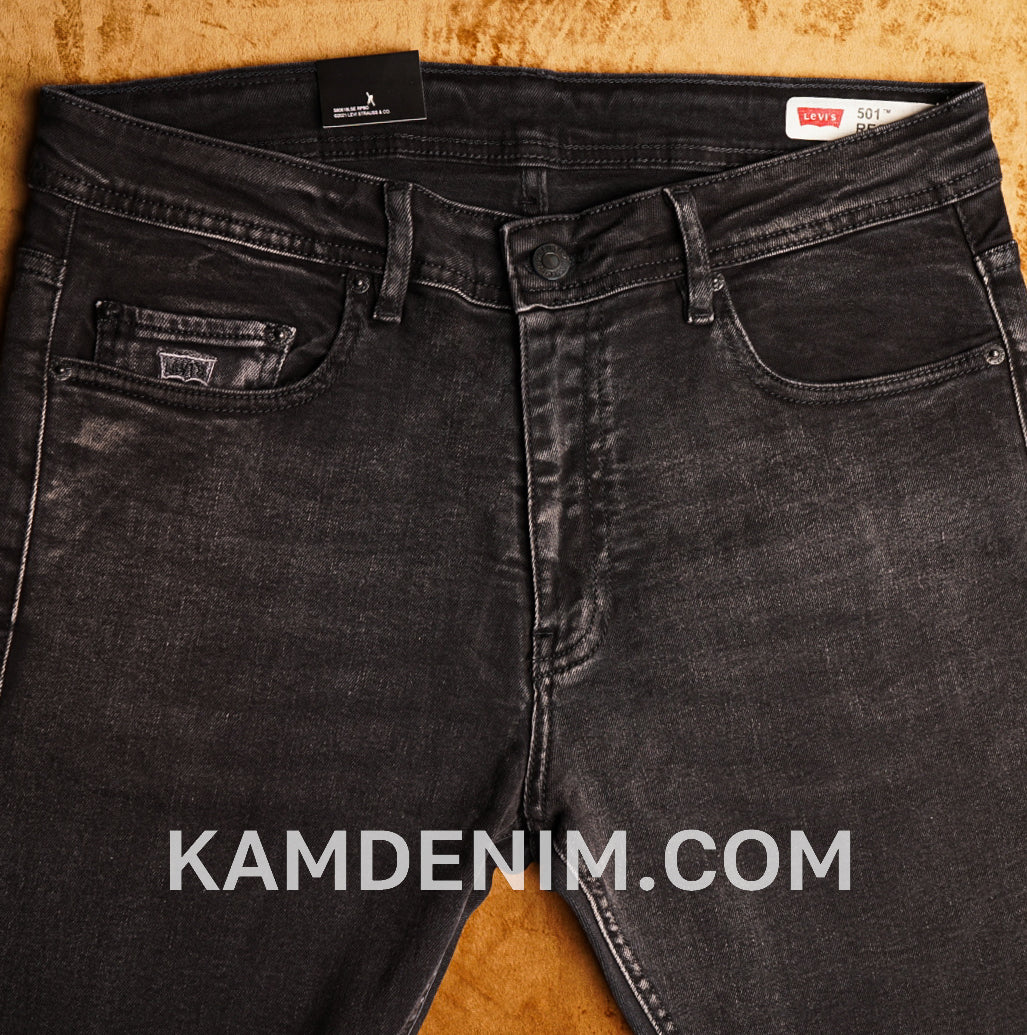 Jeans LVS Gris Noir 4189 Coupe Normale