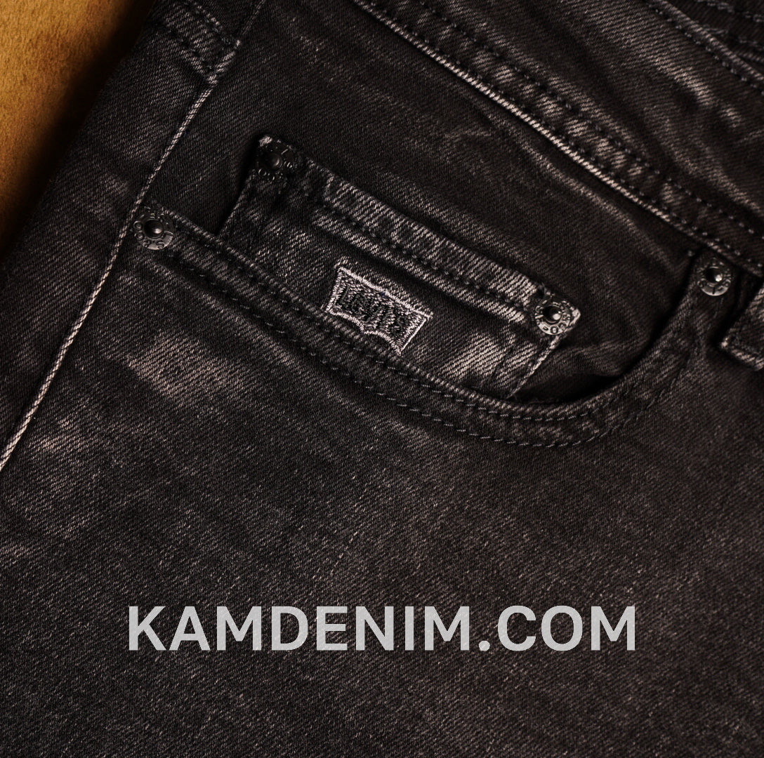 Jeans LVS Gris Noir 4189 Coupe Normale