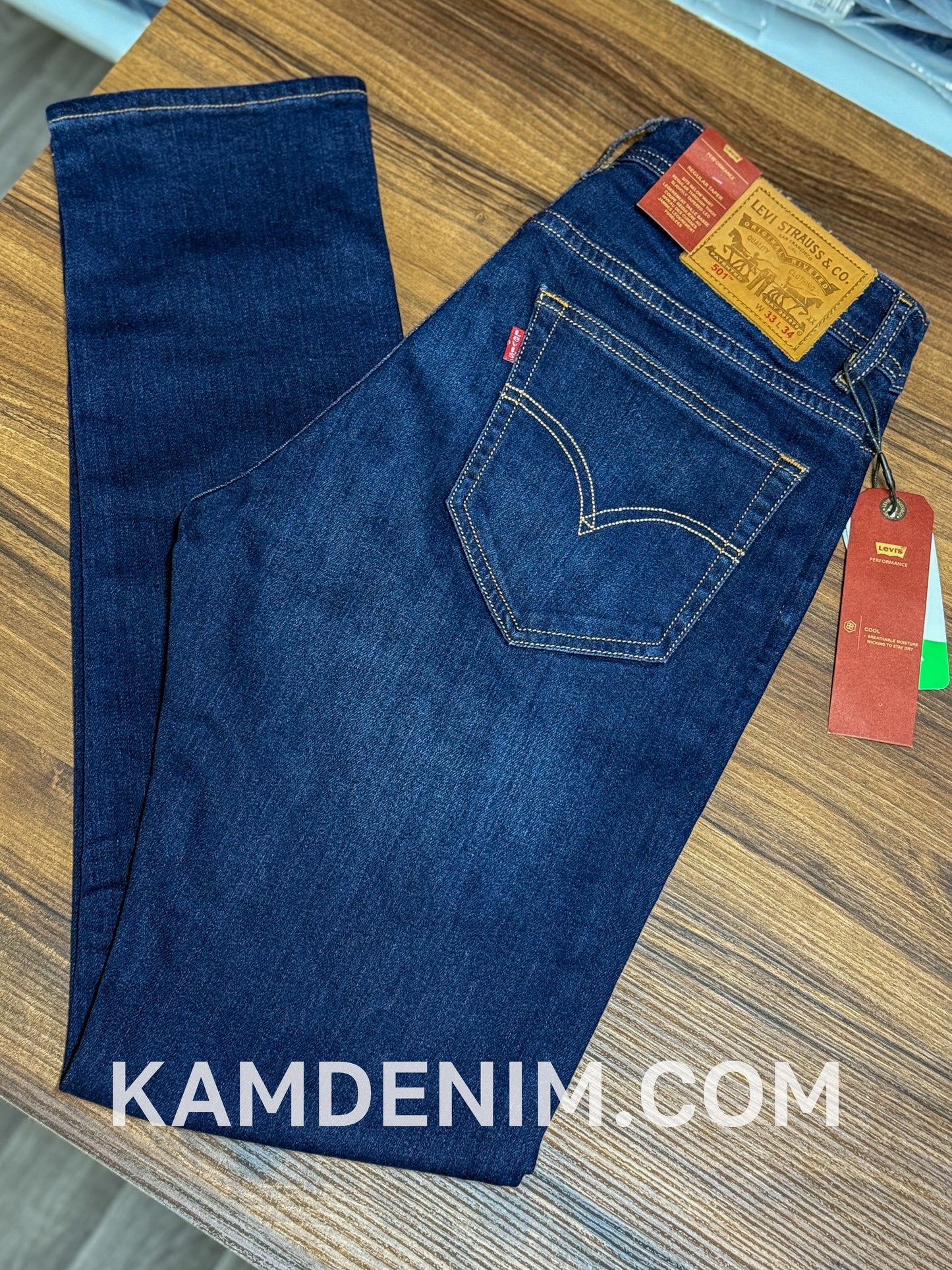 Jeans LVS Bleu Petrol 4031 Coupe Normale