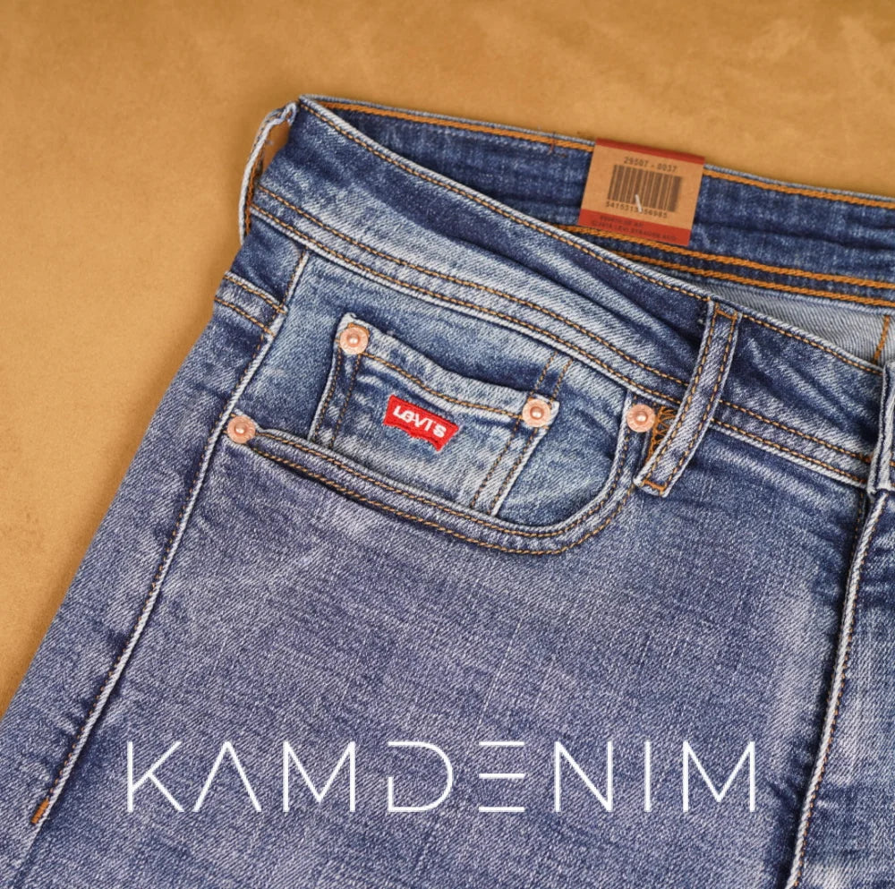 Jeans Lvs 4030 Bleu Ciel Délaver Coupe Normale