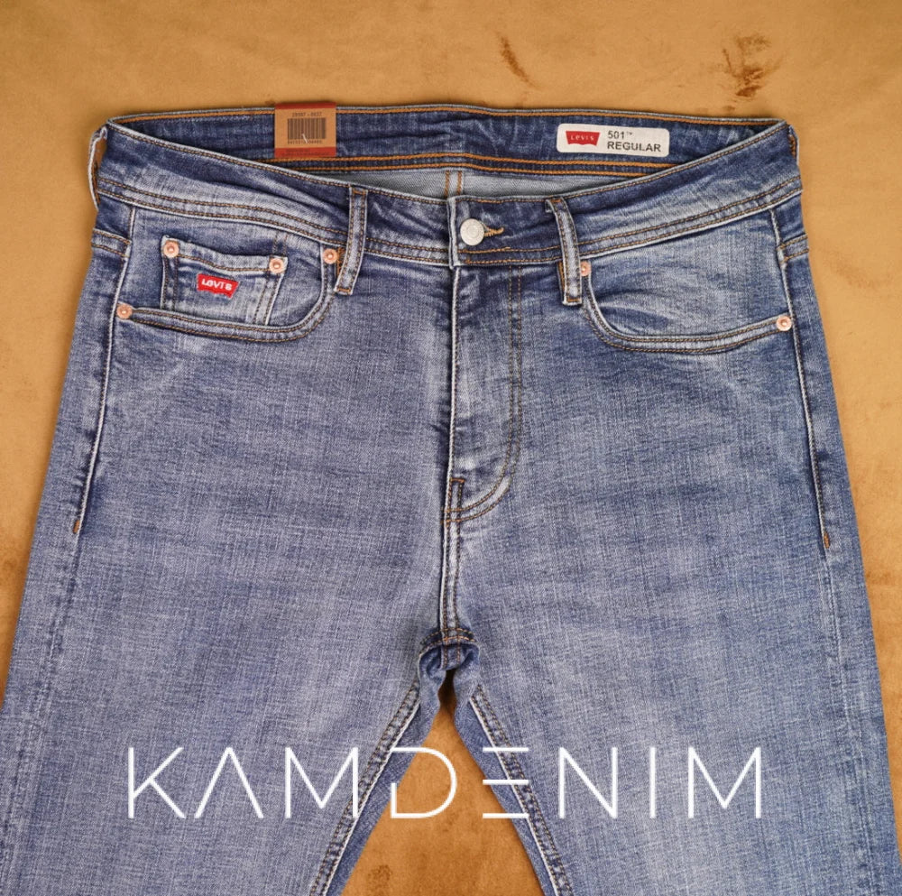 Jeans Lvs 4030 Bleu Ciel Délaver Coupe Normale