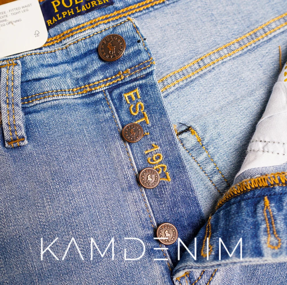 Jeans Rl Bleu Ciel Delaver 4088 Coupe Normale