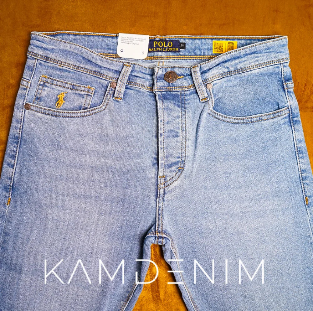 Jeans Rl Bleu Ciel Delaver 4088 Coupe Normale