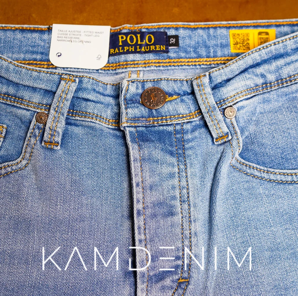 Jeans Rl Bleu Ciel Delaver 4088 Coupe Normale