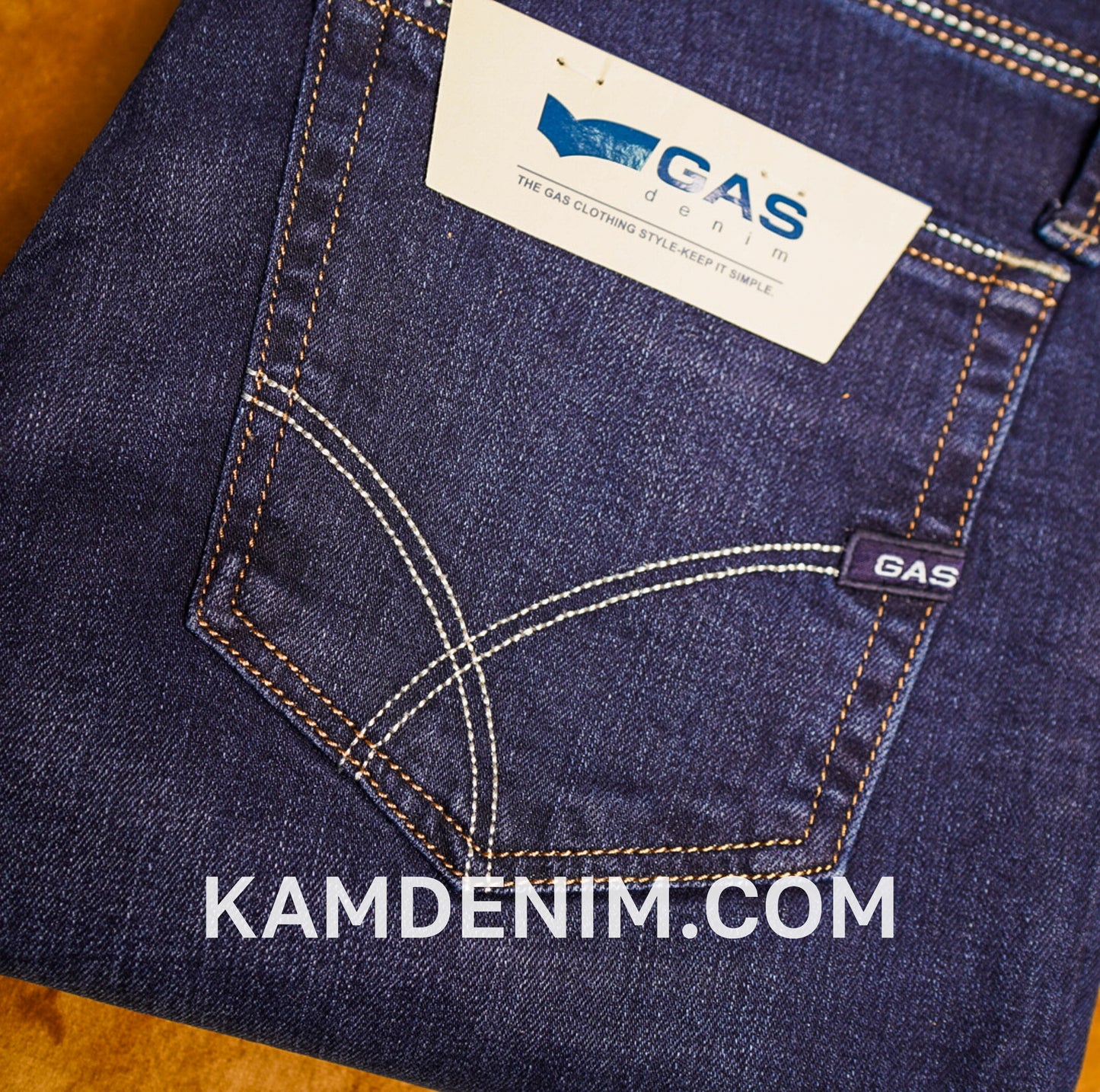 Jeans GAS Bleu Marine 4138 Coupe Normale