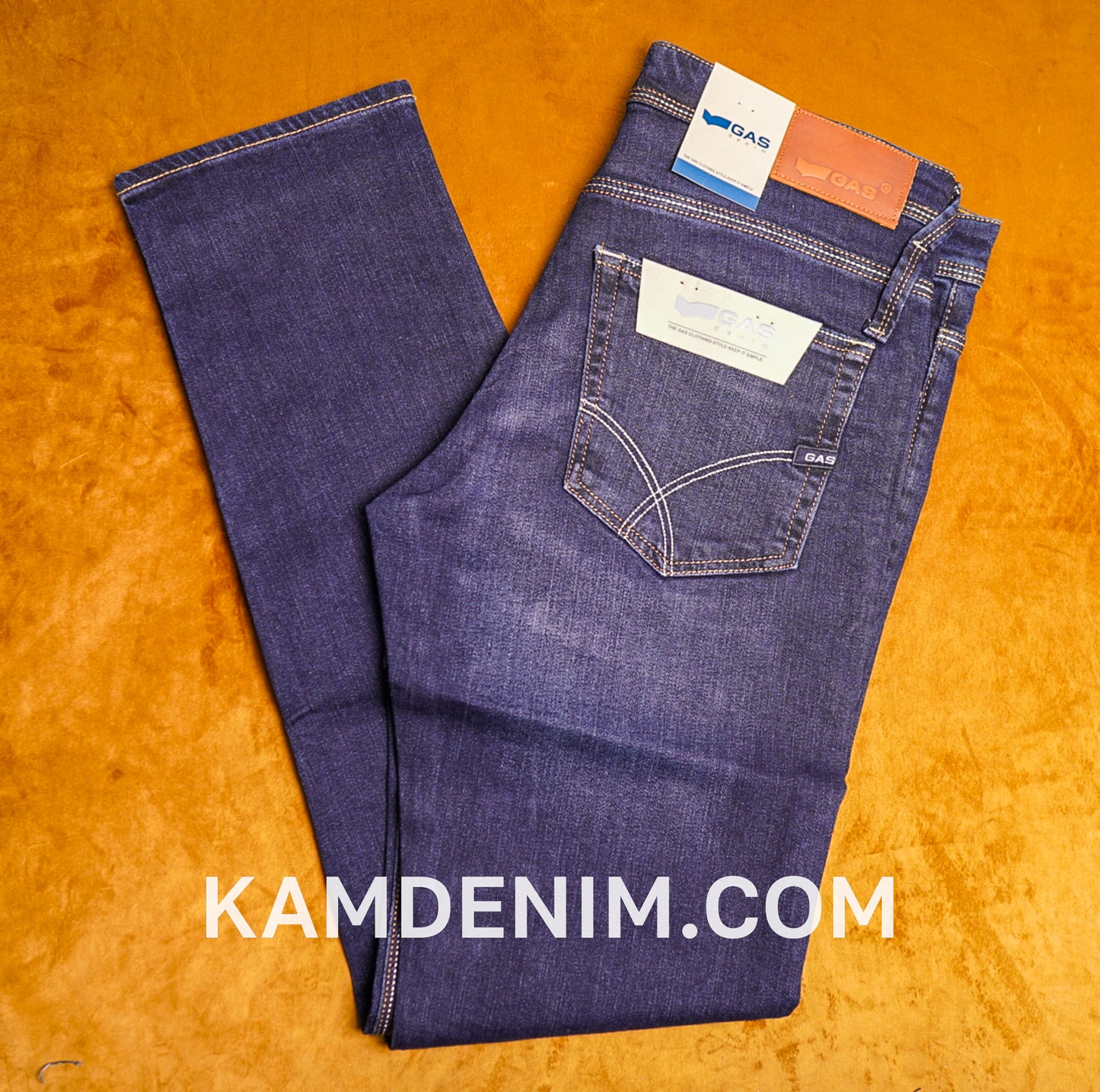 Jeans GAS Bleu Marine 4138 Coupe Normale