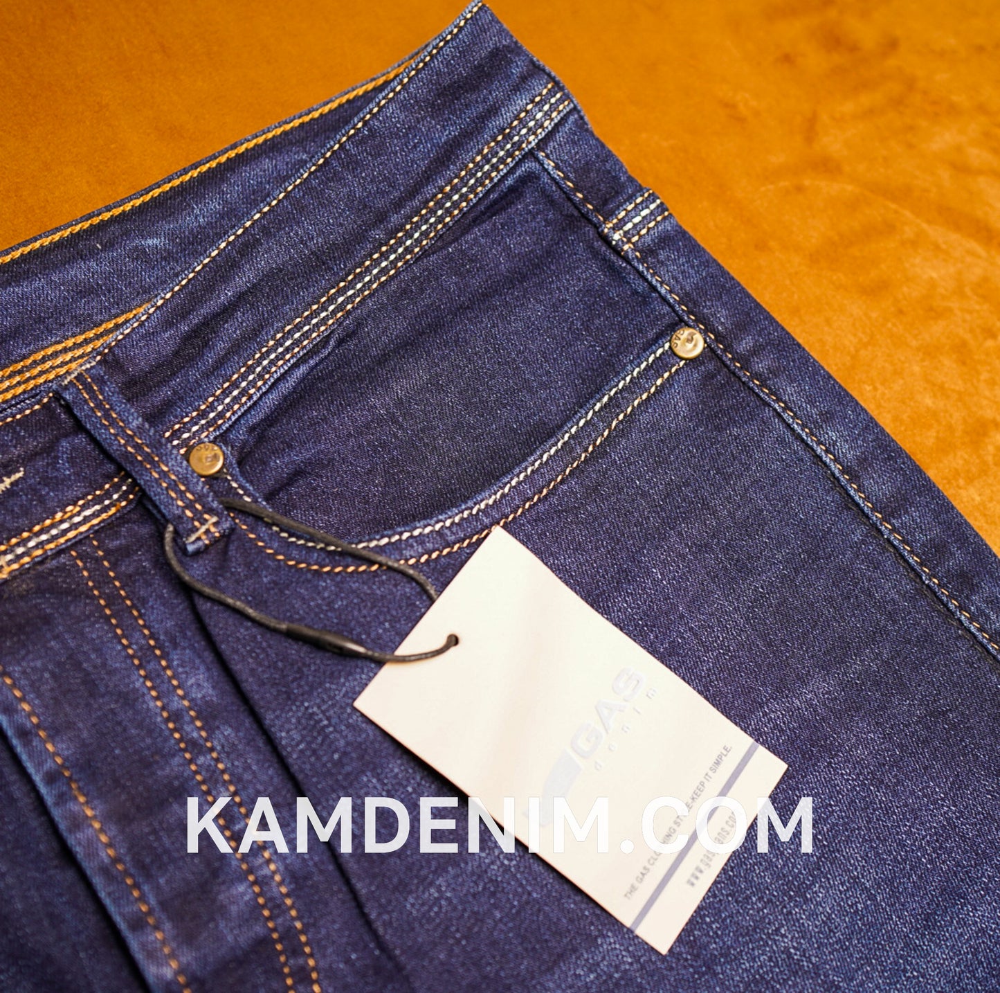 Jeans GAS Bleu Marine 4138 Coupe Normale