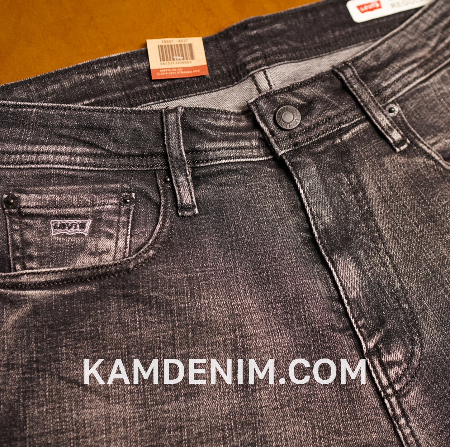 Jeans LVS Gris Racler 4127 Coupe Normale