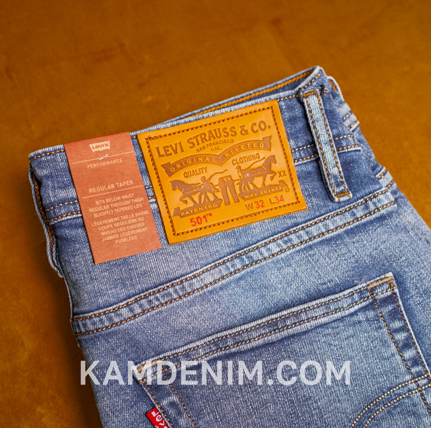 Jeans LVS Bleu Delaver 4150 Coupe Normale