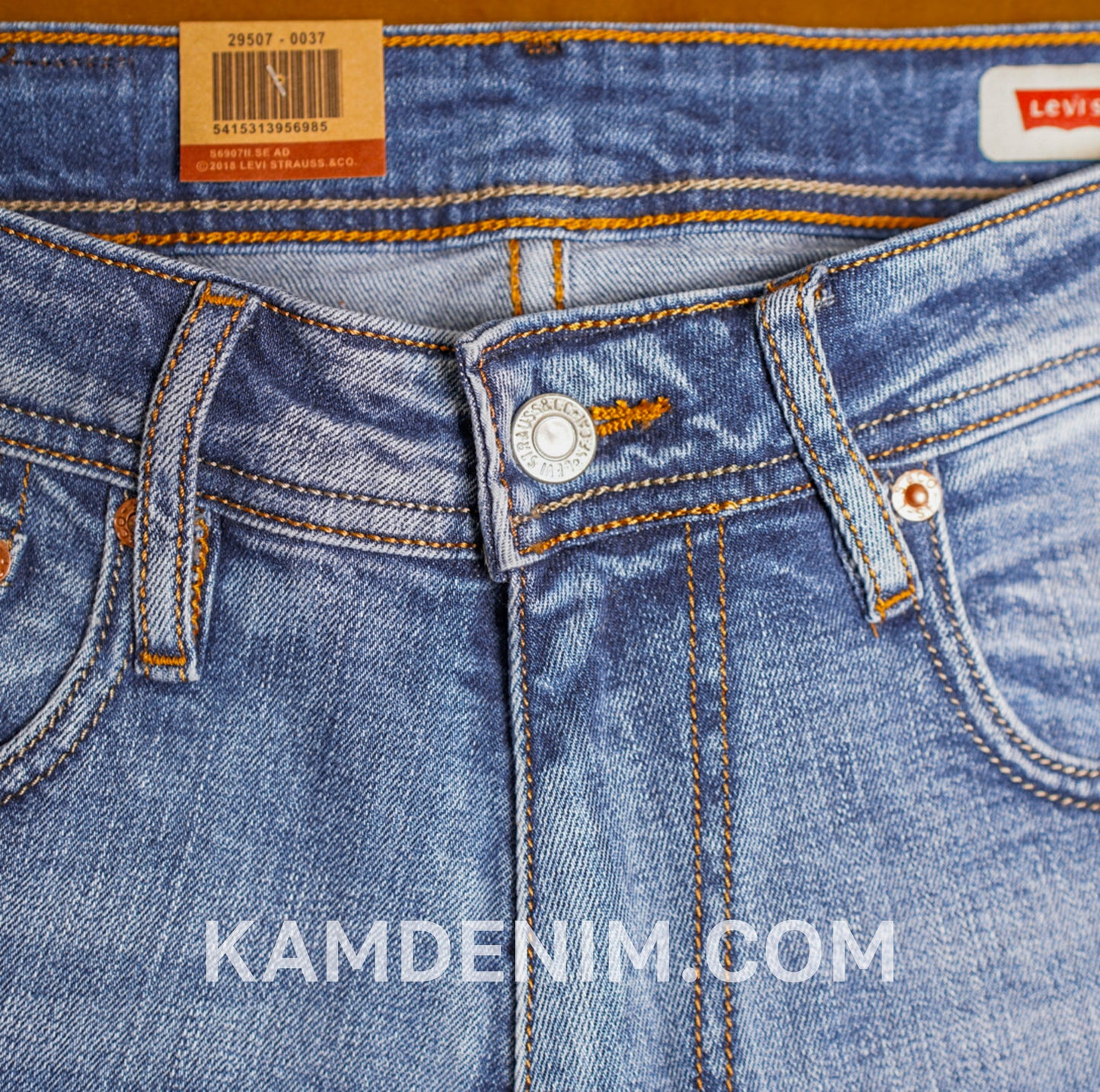 Jeans LVS Bleu Delaver 4150 Coupe Normale