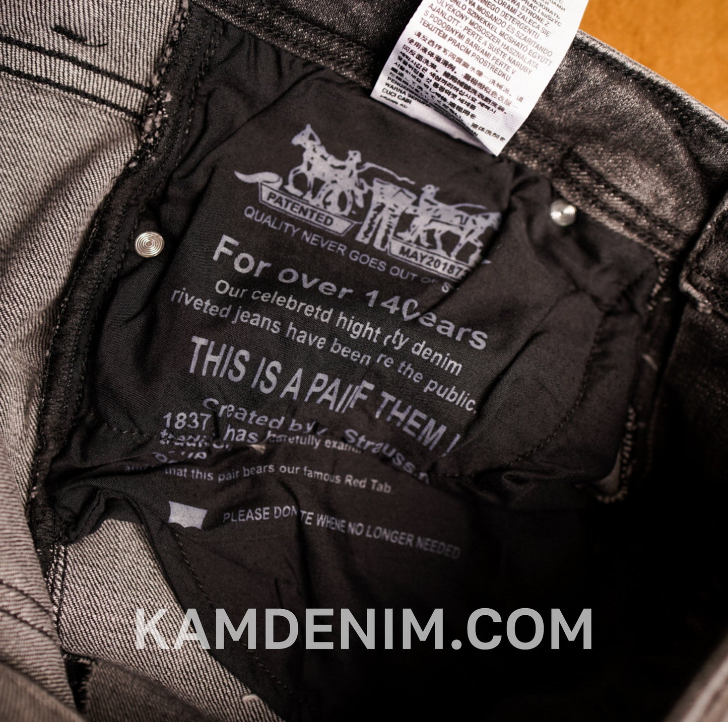 Jeans LVS Gris C 4148 Coupe Normale