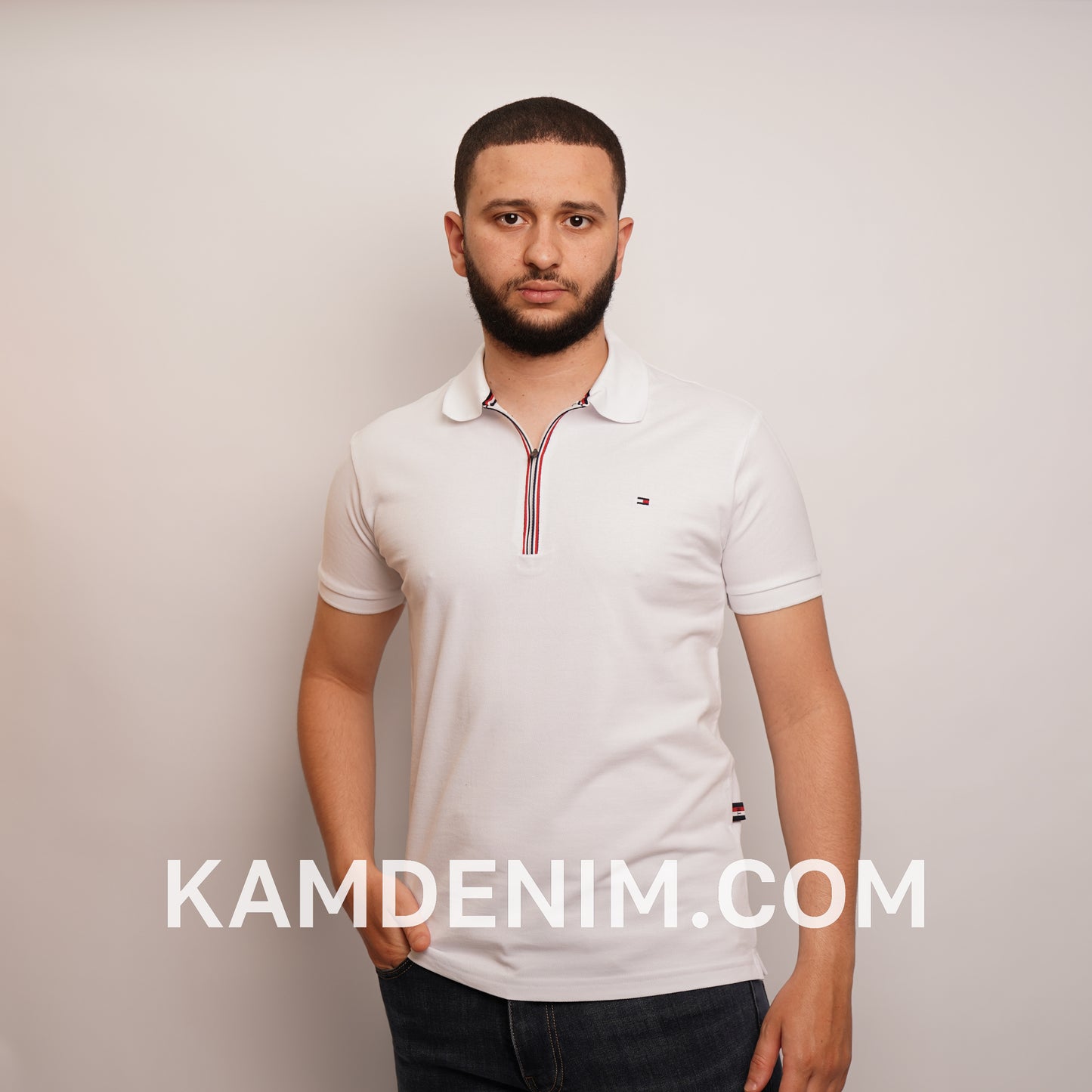 Polo Classique TM Zippé 100% Coton 9003