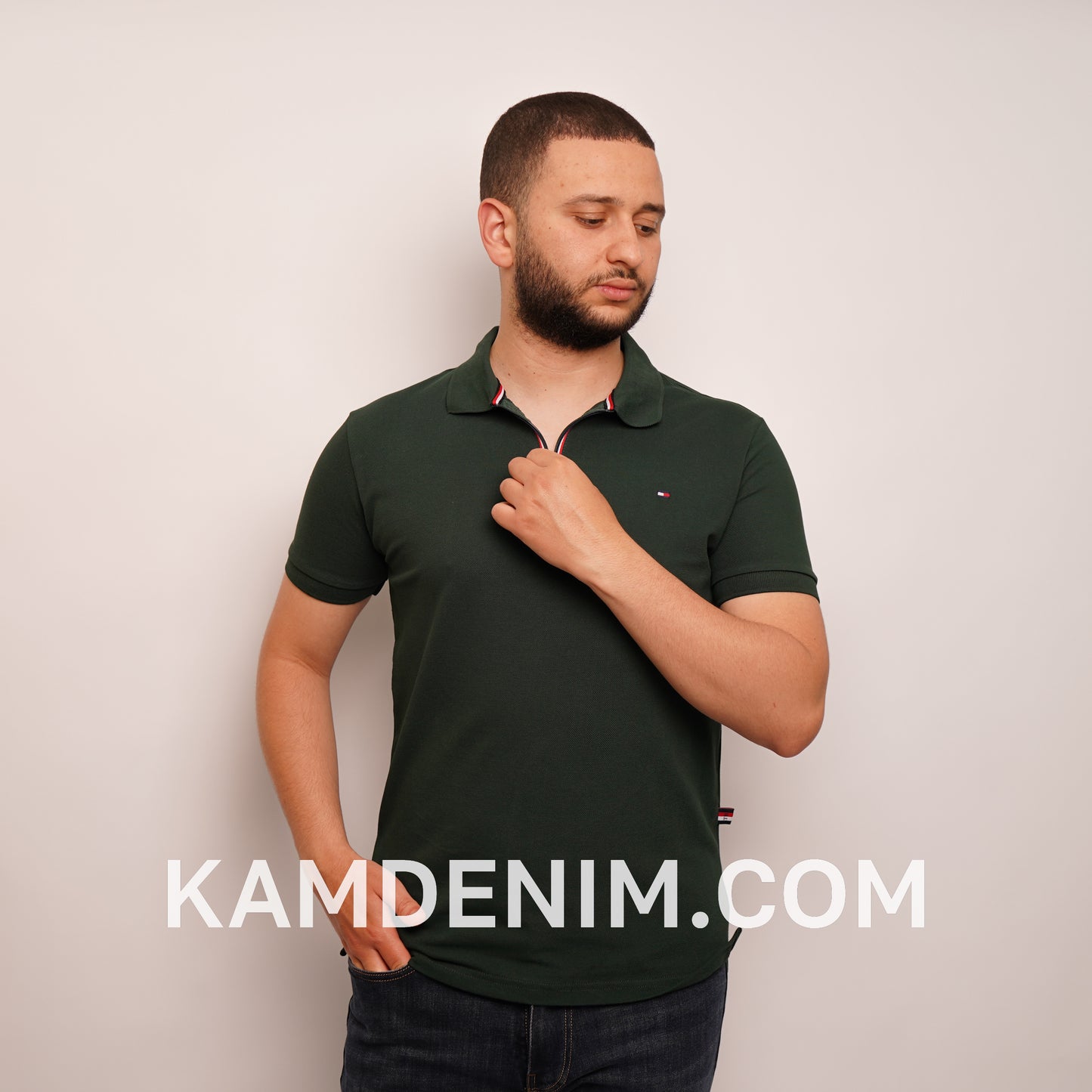 Polo Classique TM Zippé 100% Coton 9003