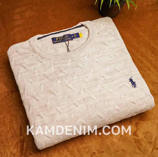 Tricot RL 2018 irlandais 100% Coton S / beige