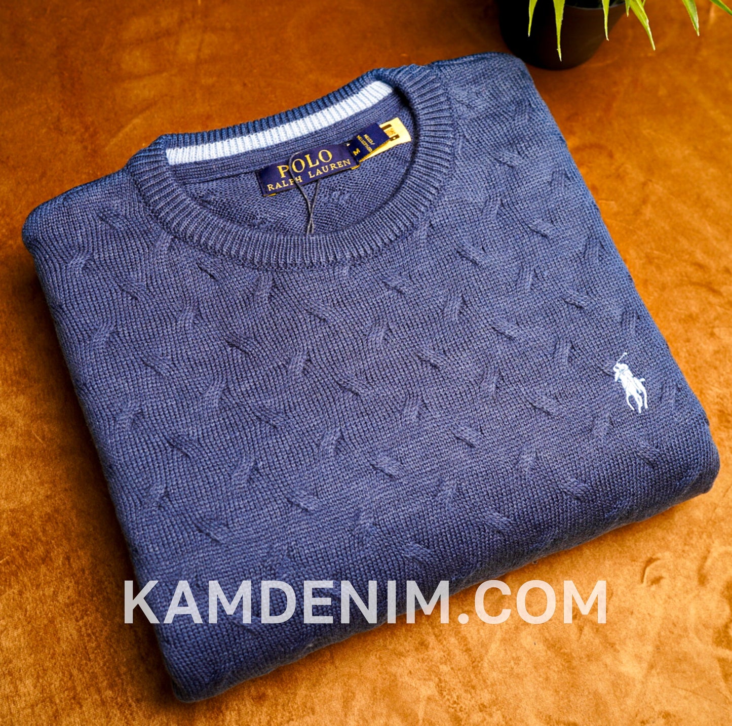 Tricot RL 2018 irlandais 100% Coton S / indigo