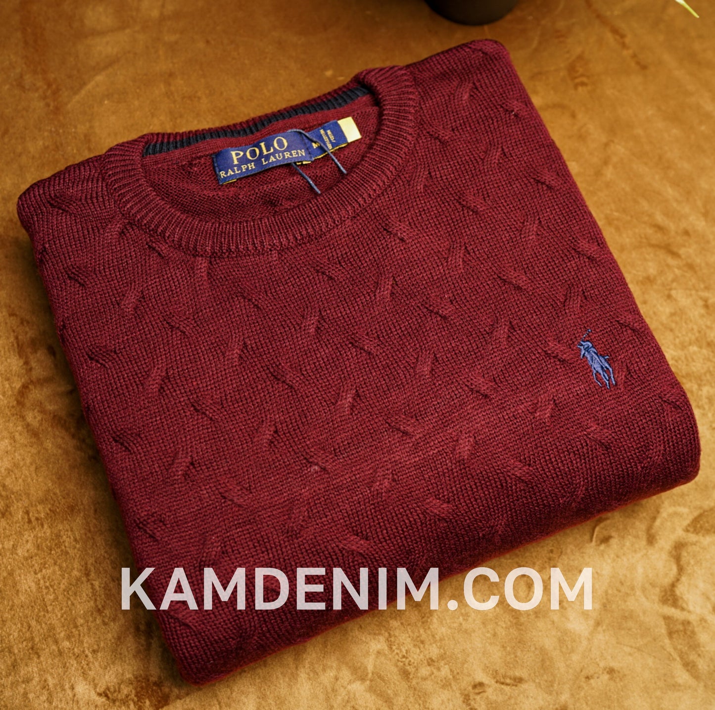 Tricot RL 2018 irlandais 100% Coton S / bordeau