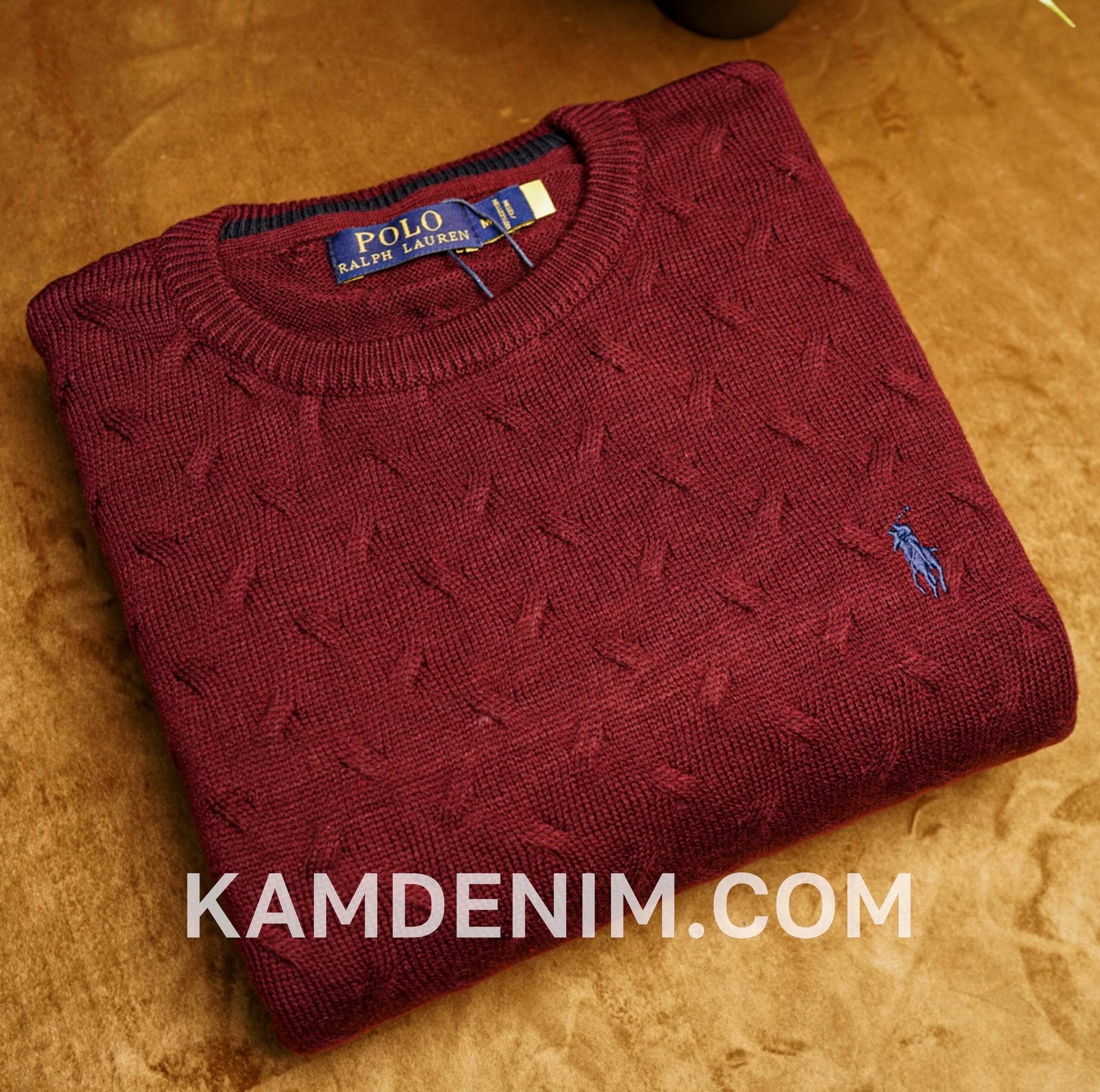 Tricot RL 2018 irlandais 100% Coton S / bordeau