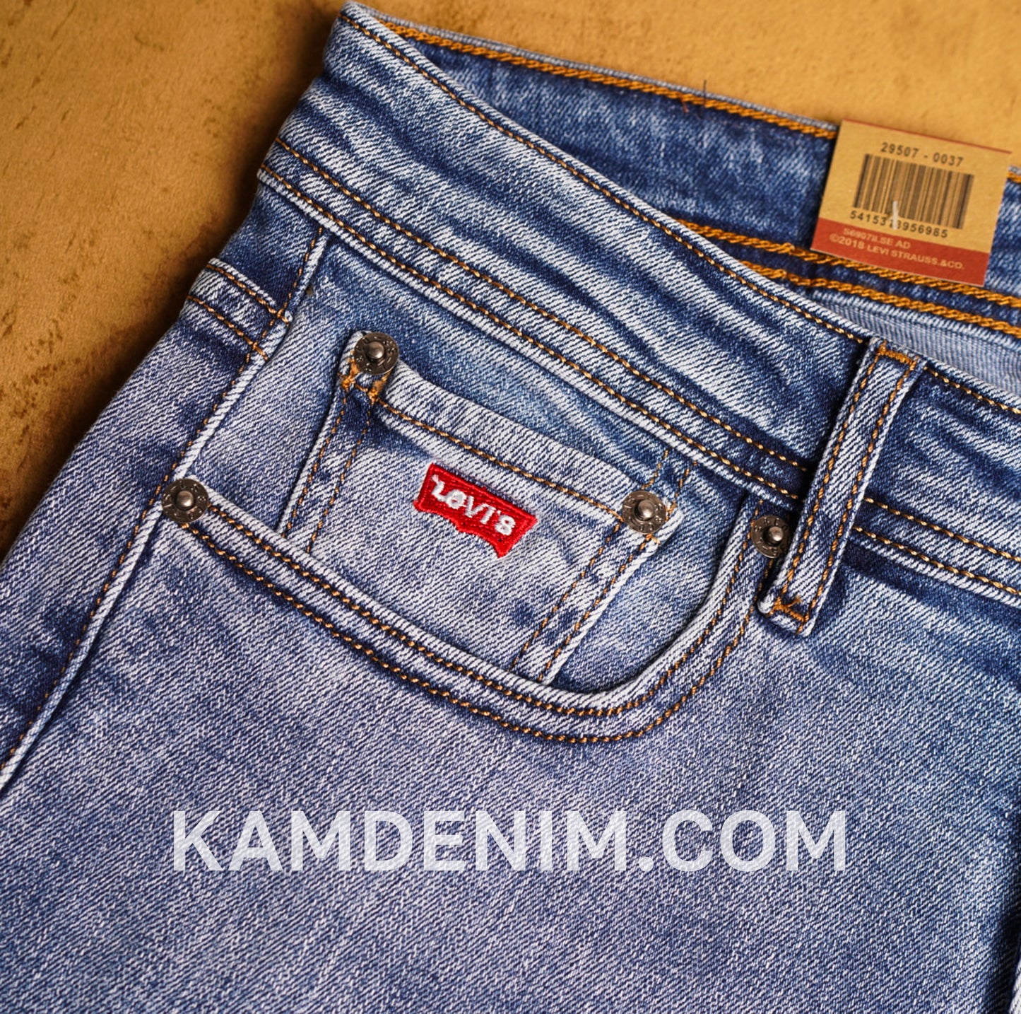 Jeans LVS Bleu Delaver Nouveau 4186 Coupe Normale