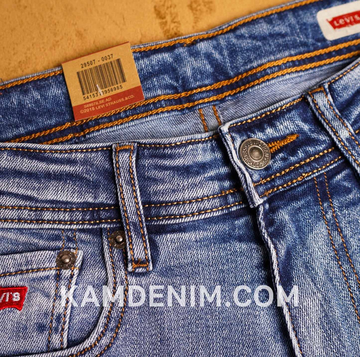 Jeans LVS Bleu Delaver Nouveau 4186 Coupe Normale