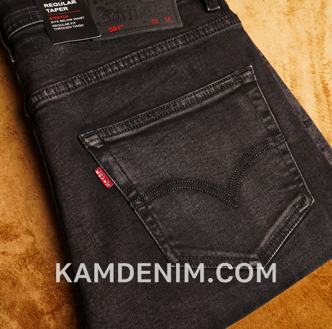 Jeans LVS Gris Noir 4189 Coupe Normale