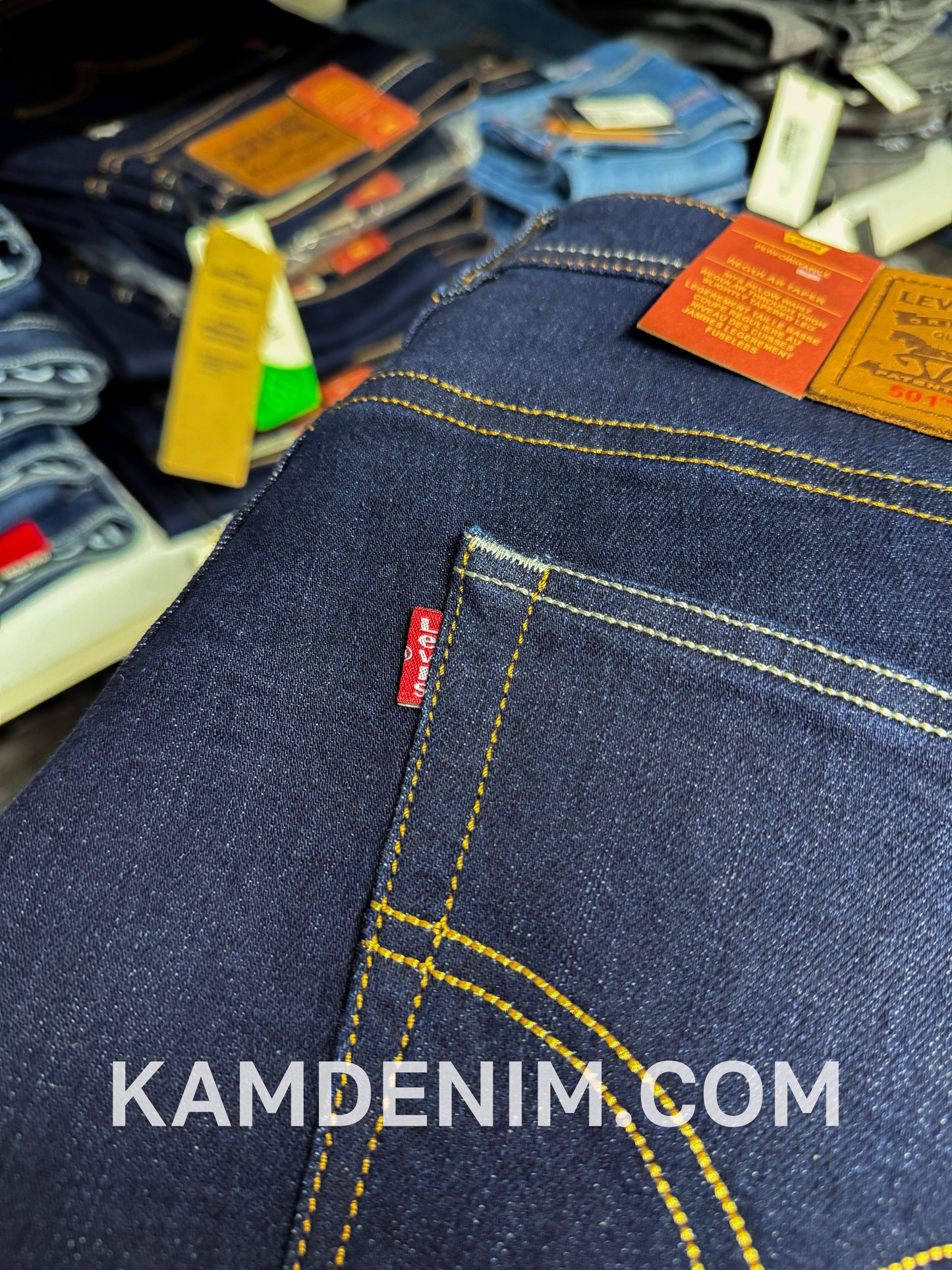 Jeans LVS Bleu Marine FL B 4147 Coupe Normale