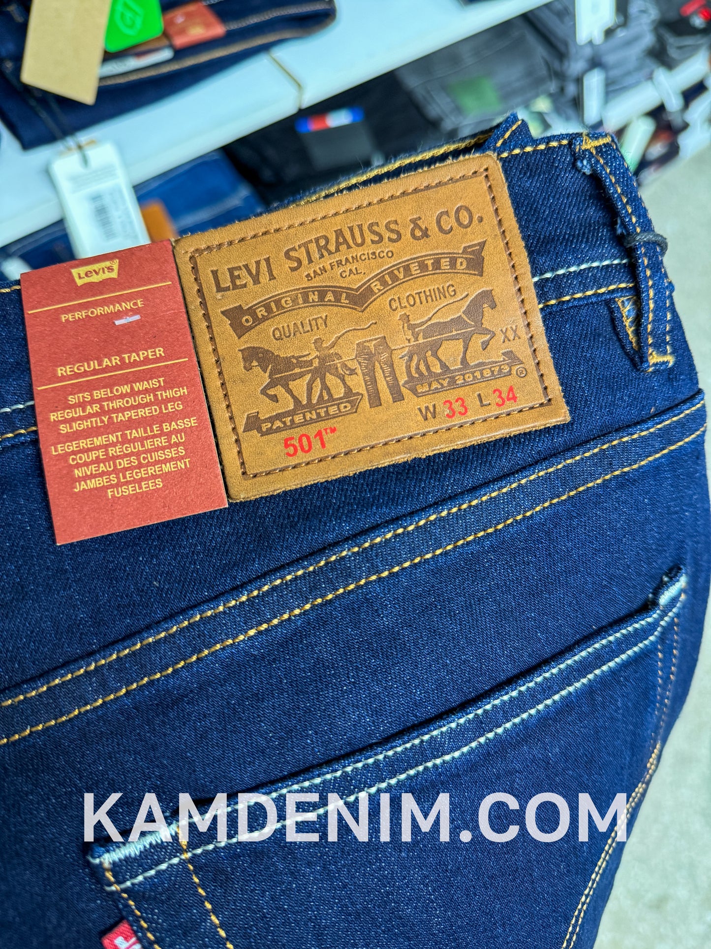 Jeans LVS Bleu Marine FL B 4147 Coupe Normale