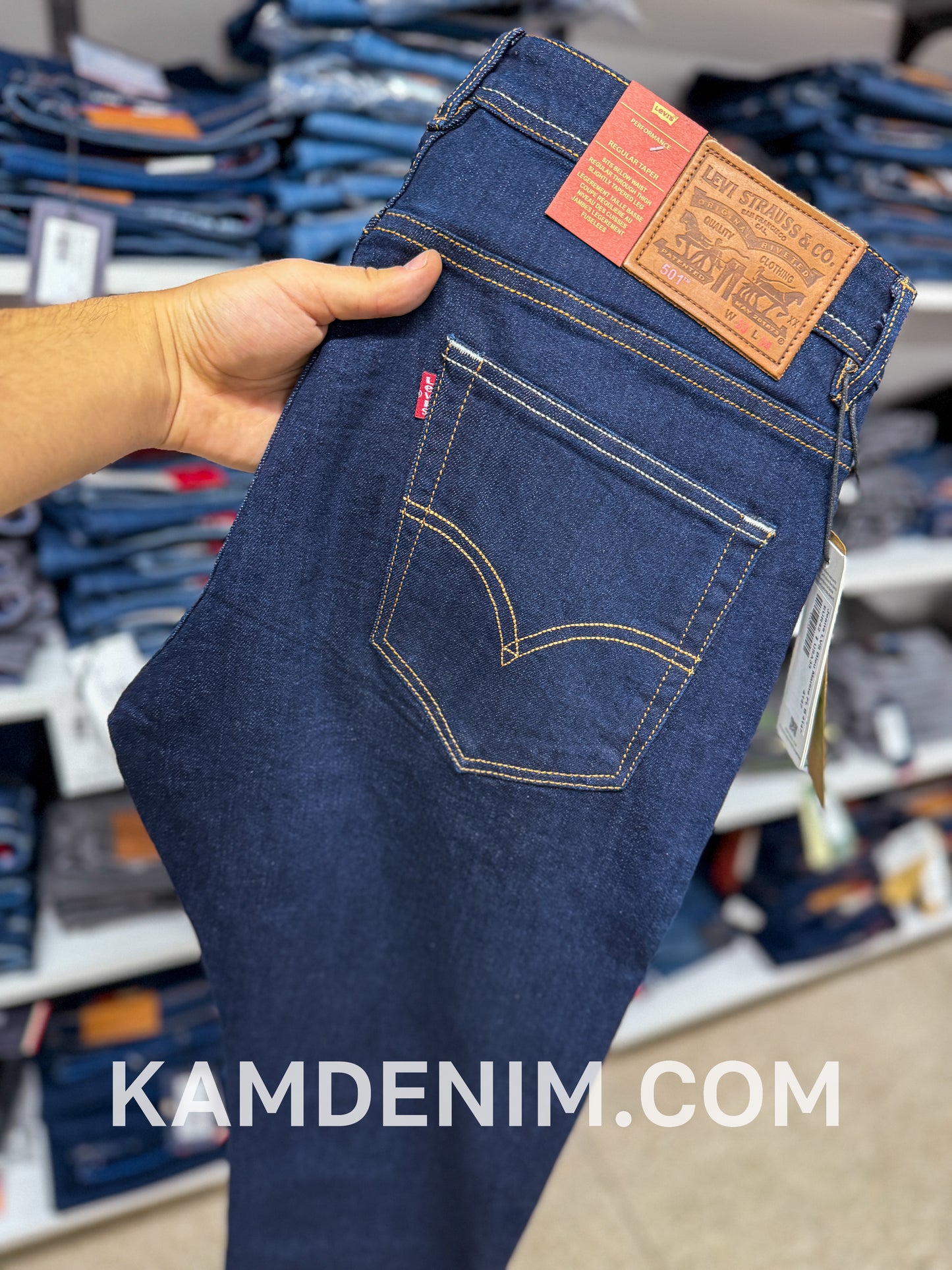 Jeans LVS Bleu Marine FL B 4147 Coupe Normale