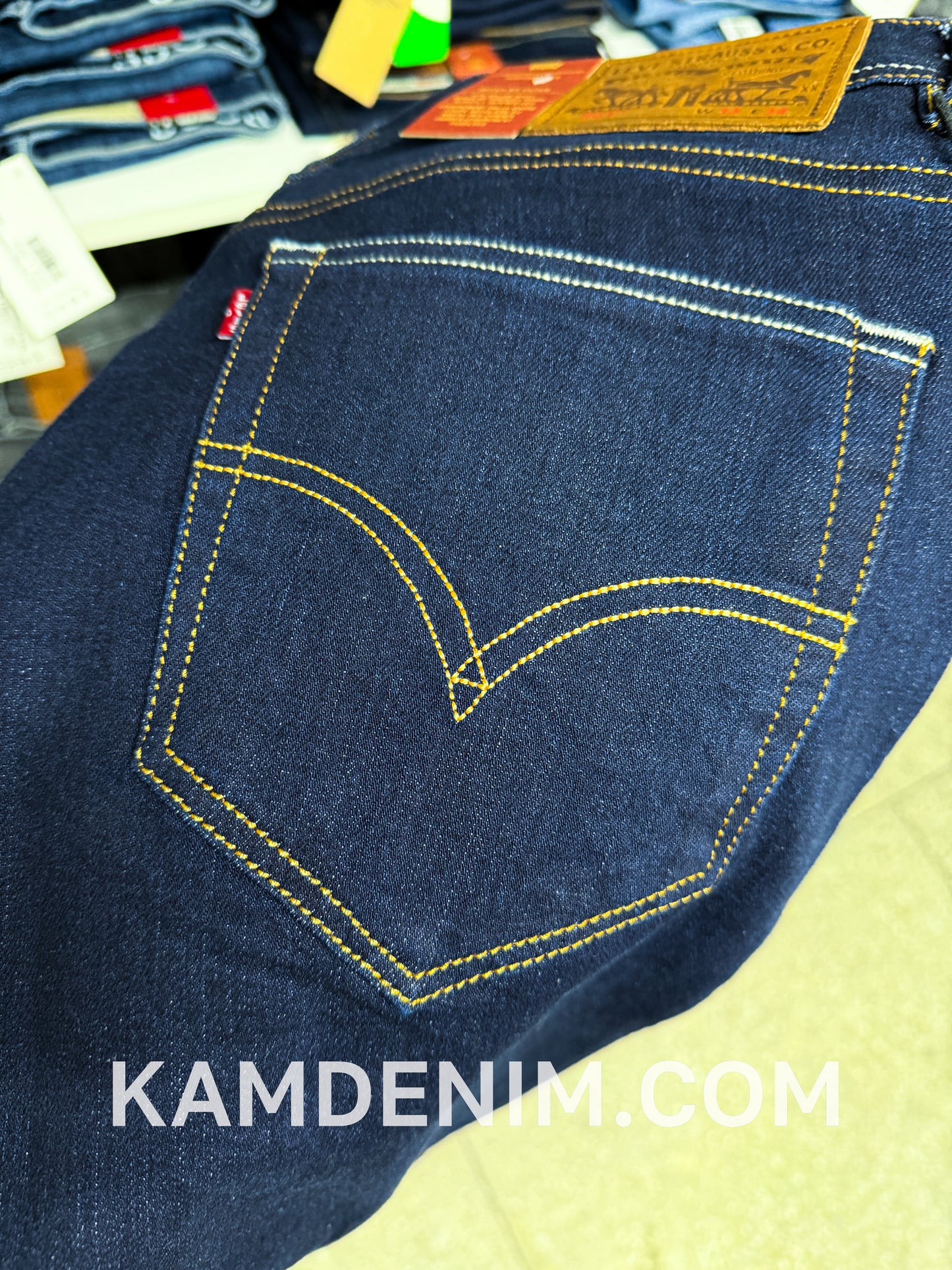 Jeans LVS Bleu Marine FL B 4147 Coupe Normale