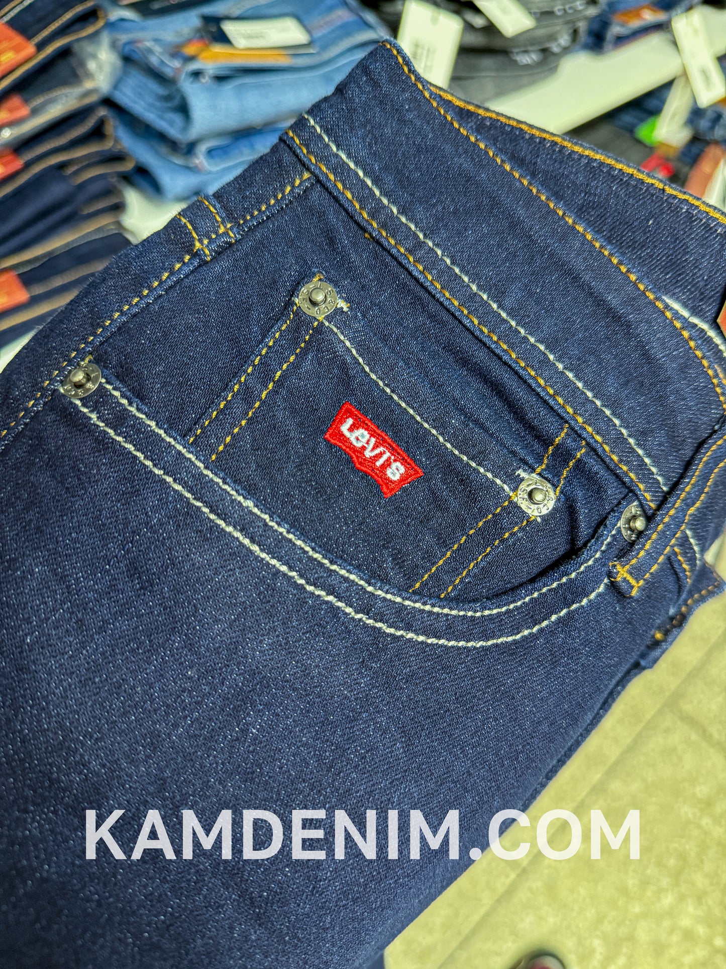 Jeans LVS Bleu Marine FL B 4147 Coupe Normale