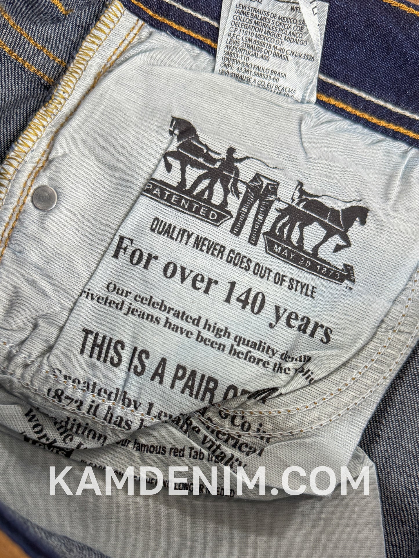 Jeans LVS Bleu Marine FL B 4147 Coupe Normale