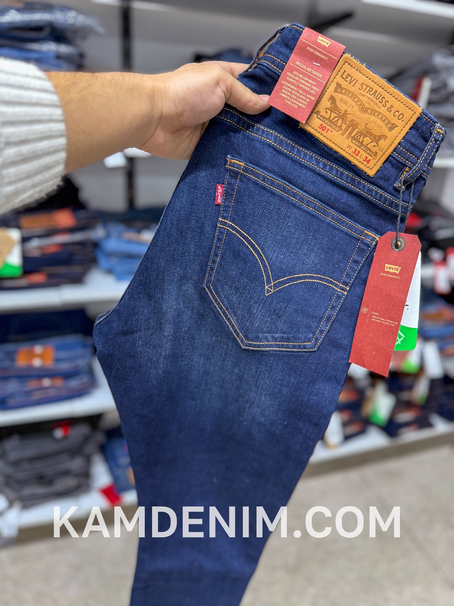 Jeans LVS Bleu Petrol 4031 Coupe Normale