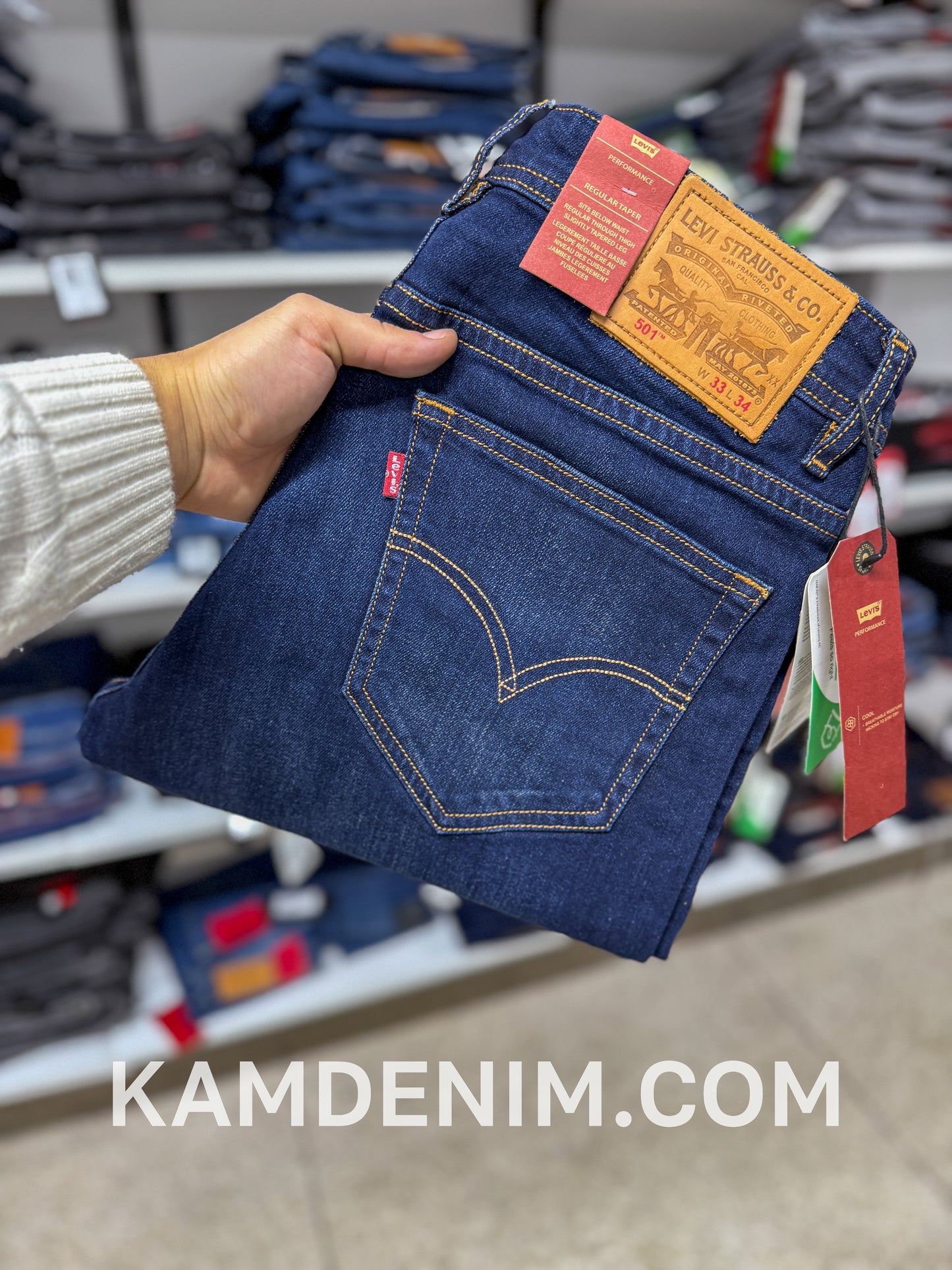 Jeans LVS Bleu Petrol 4031 Coupe Normale