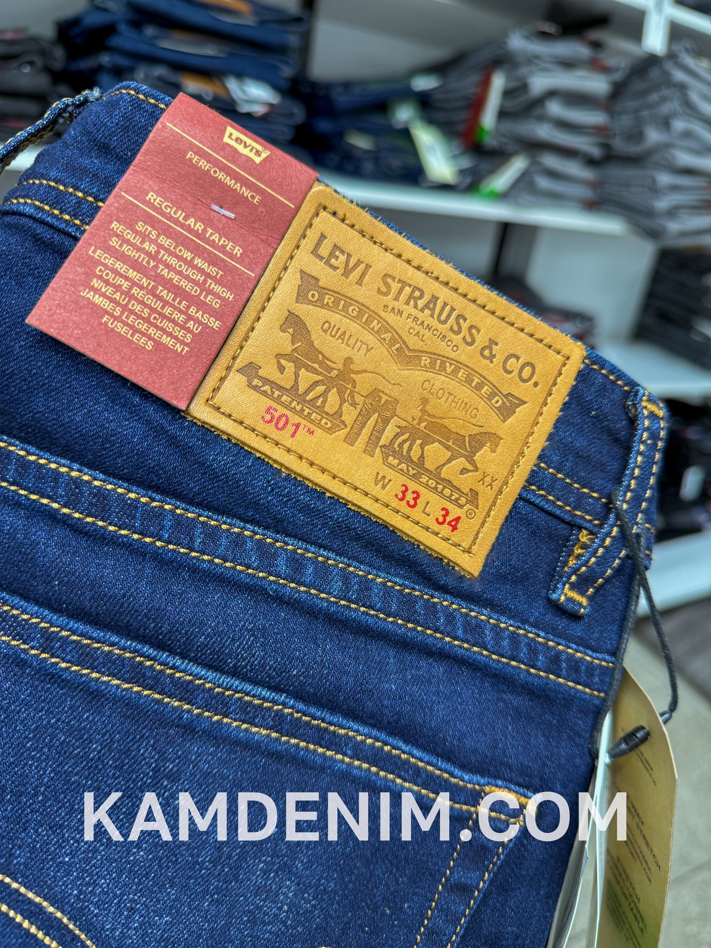 Jeans LVS Bleu Petrol 4031 Coupe Normale