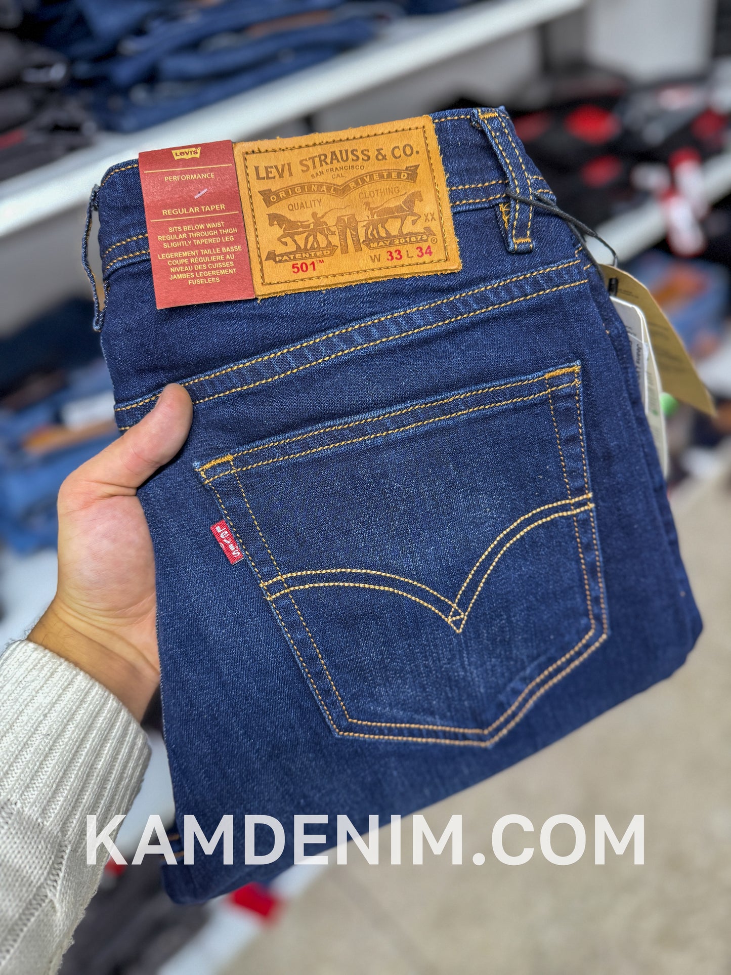 Jeans LVS Bleu Petrol 4031 Coupe Normale