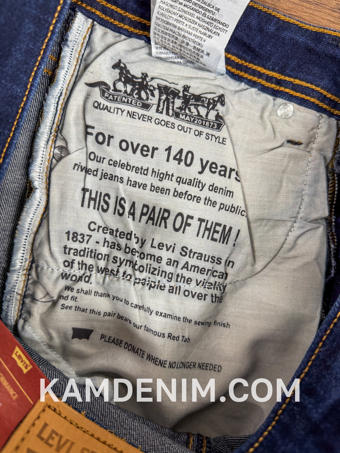 Jeans LVS Bleu Petrol 4031 Coupe Normale