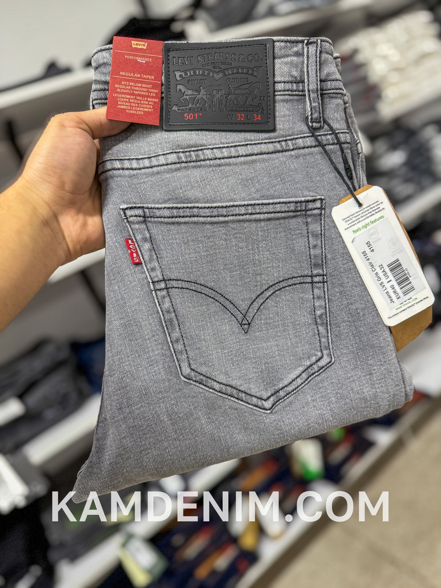 Jeans LVS Gris Clair 4155 Coupe Normale